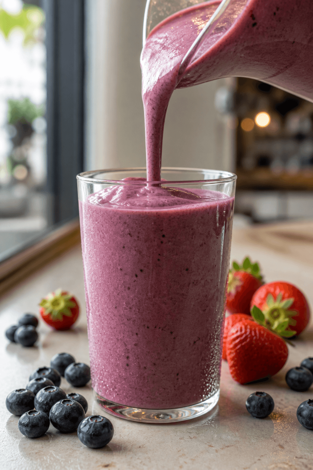 Berry smoothie pour